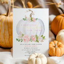 Search for pumpkin baby girl shower invitations Is on the way