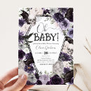Search for gothic baby shower invitations Purple