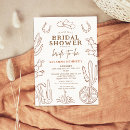Search for western bridal shower invitations Cactus