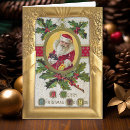 Search for vintage santa christmas cards Traditional