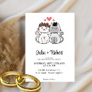 Search for cat bride and groom invitations Modern