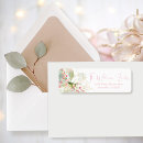Search for poinsettia return address labels Modern