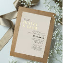 Search for modern suite wedding invitations Minimalist