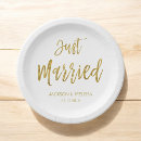 Search for just married plates Gold