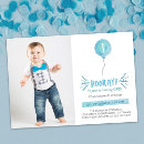 Search for simple blue 1st birthday invitations Party