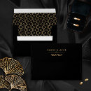 Search for art deco envelopes Black and gold