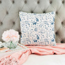 Search for blue toile cushions Pattern