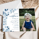 Search for wildflower 1st birthday invitations Watercolor floral