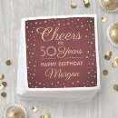 Search for cheers and beers napkins Cheers to 50 years