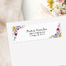 Search for wildflower wedding return address labels Chic