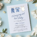 Search for clothesline baby boy shower invitations Watercolor