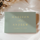 Search for sage green wedding guest books Simple