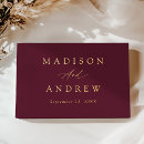 Search for burgundy guest books Minimalist