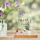 Search for baby shower favor signs Wildflowers