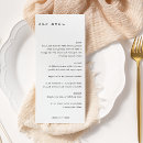 Search for cute wedding menus Black and white