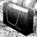 Search for black and silver gift bags Glitter