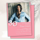 Search for pink 30th birthday invitations Minimal