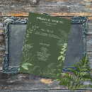 Search for emerald green wedding programs Green and white