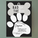 Search for black white dog invitations Simple
