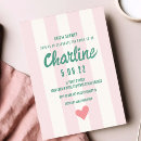 Search for stripe bridal shower invitations Retro
