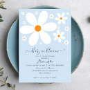 Search for daisy blue invitations Baby in bloom