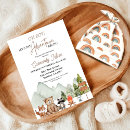 Search for rustic woodland animals baby shower invitations Mountain