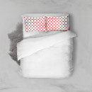 Search for red polka dot pillowcases Pattern of dots
