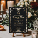 Search for gothic rehearsal dinner invitations Gold