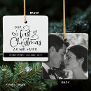 Search for cute couple christmas tree decorations Black and white