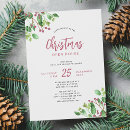Search for open house christmas invitations Botanical