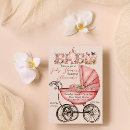 Search for carriage baby girl shower invitations Vintage