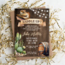 Search for cactus birthday invitations Western party