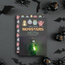 Search for cartoon monster invitations Black