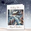Search for log cabin christmas cards Snow