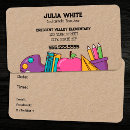 Search for conference business cards School teacher