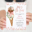 Search for ice cream baby shower invitations Colourful