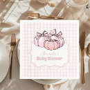 Search for pumpkin baby shower napkins Elegant
