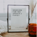 Search for reserved tabletop signs Minimalist