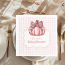 Search for pumpkin baby shower napkins Elegant