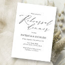 Search for white rehearsal dinner invitations Script