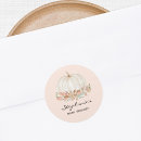Search for pumpkin baby shower stickers Fall autumn