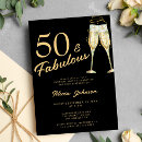 Search for typography 50th birthday invitations Sparkle