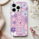 Search for purple flowers iphone cases Initial
