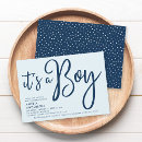 Search for trendy baby boy shower invitations Typography