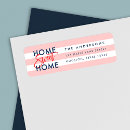 Search for coral and navy return address labels Chic
