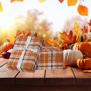 Search for autumn plaid wrapping paper Orange