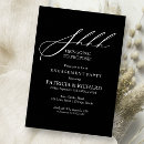 Search for stylish engagement party invitations Black and white