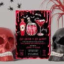 Search for blood red invitations Costumes and cocktails