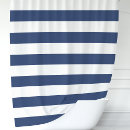 Search for navy and white stripe shower curtains Nautical