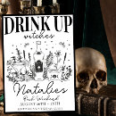 Search for witch night invitations Black and white